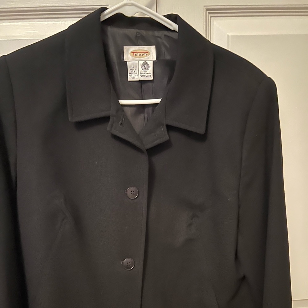 Talbots wool pant suit